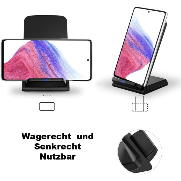 Бездротовий зарядний пристрій Qi для Motorola Edge Razr 50 40 30 G14 G73 G53 G54 G84 5G Neo Pro Ultra I - док-станція, підставка