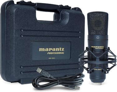 Мarantz Professional MPM-1000U: USB конденсаторний мікрофон з великою мембраною та нирковим характером для подкастів, студії та геймінгу. Комплектується кабелем USB та кріпленням для мікрофона.