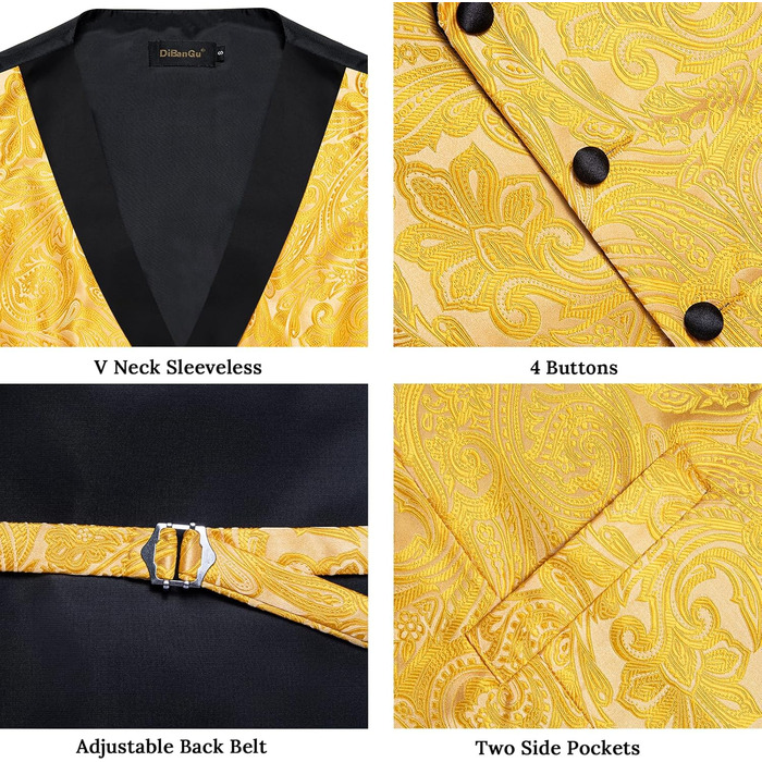 Жіночий костюмний жилет DiBanGu з краваткою та нагрудною хустинкою, комплект для вечірнього образу, розмір S-3XL