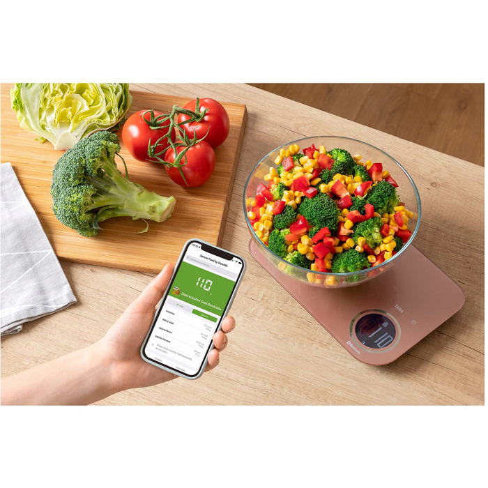 Електронні високоточні кухонні ваги Sencor SKS 7176GD з Bluetooth, 1г/8000г