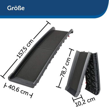 PetSafe Happy Ride Рампа для собак, телескопічна, XL, до 136 кг, нове покоління