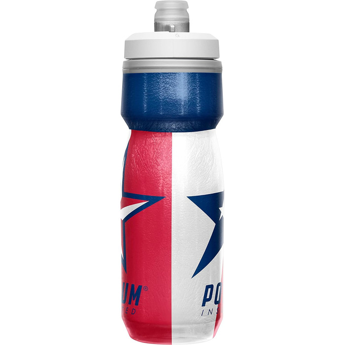 Camelbak Podium Ice Sport Water Bottle, Squeeze Bottle, for Running, Cycling, Hiking (Texas, 621 ml)