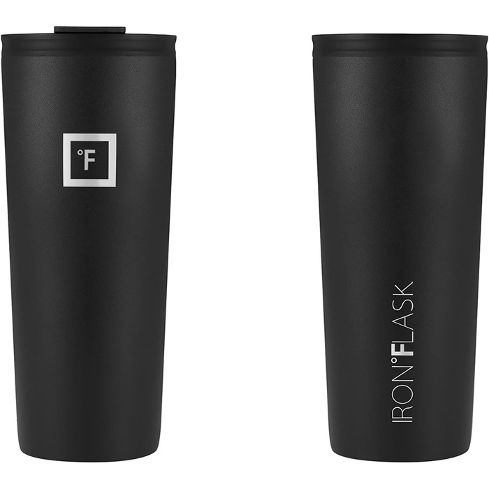 IRON °FLASK Classic Tumbler 2.0 - Stainless Steel Vacuum Insulated Water Bottle with 2 Lids (Straw Flip) - 32oz