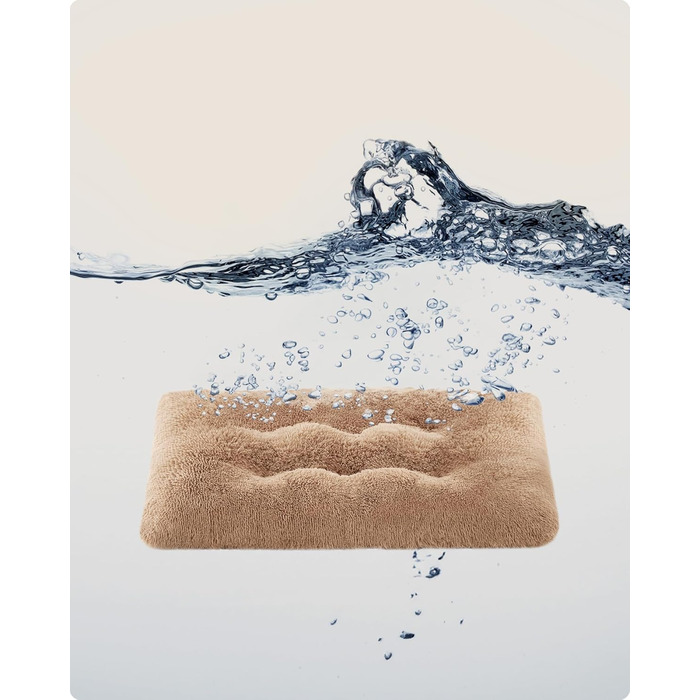 Ліжко для собак Feandrea з м'яким лежаком, 65x45 см, Ombré Grey, машинне прання, багатофункціональне, PGW200G01