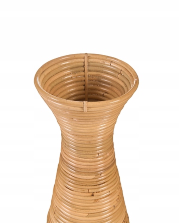 Декоративна плетена ваза з ротанга в натуральному стилі, 70 см
