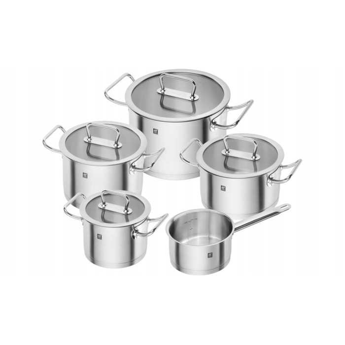 Набір каструль Zwilling TrueFlow з нержавіючої сталі, 5 предметів