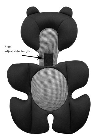 Storchenbeck Baby Car Seat Cushion Car Seat Insert Seat Pad Universal for Strollers Car Seat High Chair (Black)