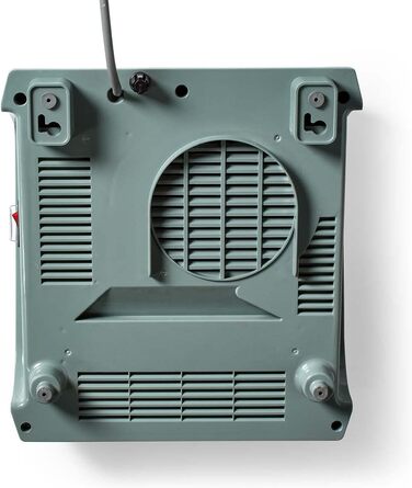 Електричний обігрівач для ванної кімнати Nedis HTBA10GY - 1200 Вт - регульований термостат - 2 режими нагріву - сірий