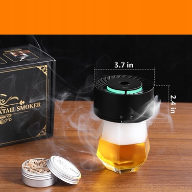 Електричний набір для копчення віскі USB Smoker — 6 видів тріски, ідеальний подарунок