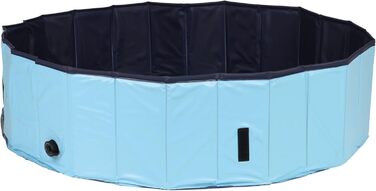 Trixie 39482 Dog Pool, ø 120 x 30 cm, turquoise/gray