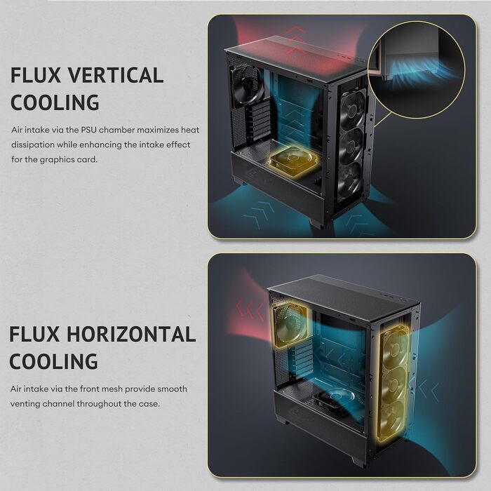 Корпус для ПК Antec Flux SE Midi Tower, чорний