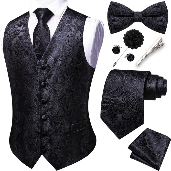 Костюмний комплект Barry.Wang: жакет, краватка, метелик, кишеньковий хустинка, запонки, голкозажим для весілля