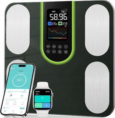 Електронні ваги для ванної Letron Smart: цифровий вимір BMI + мобільний додаток