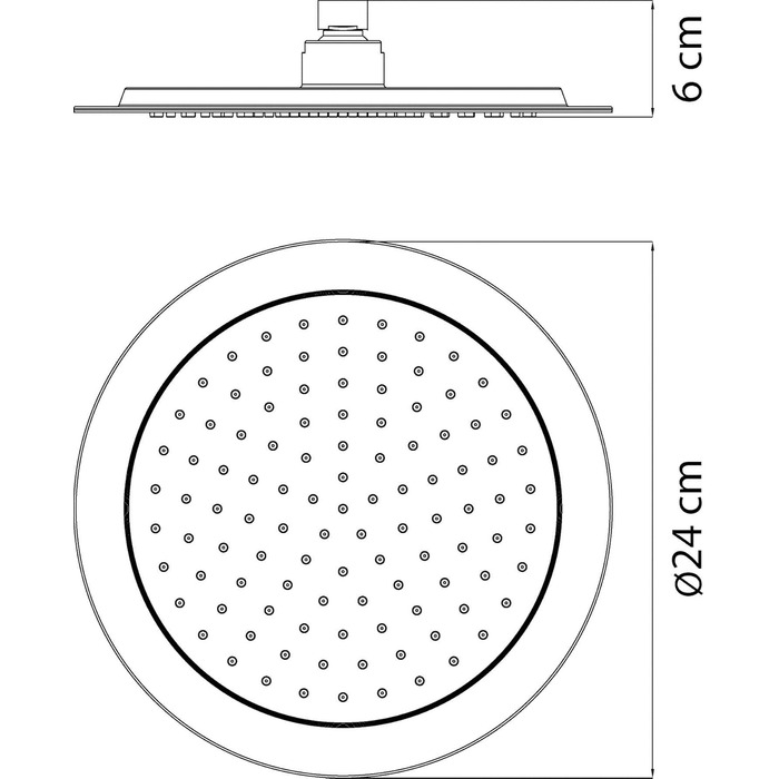 aquaSu® Shower Set Acana | Black | Showerhead: 3 spray patterns, pattern change via button & 12 cm spray plate | 150 cm metal shower hose | 60 cm shower rod | slider | anti-limescale nozzles | 72288 9 (Black - Bacila - Showerhead 24 Cm)