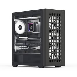Корпус Aerocool D502A для ігрового ПК: Mesh-панель, 4 RGB-вентилятори, підтримка ATX/Micro-ATX/Mini-ITX, скло