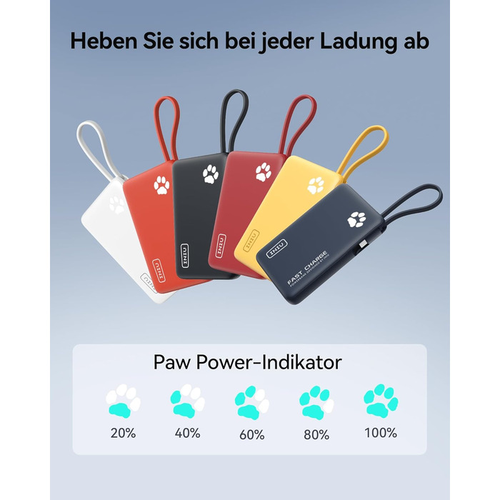 Power Bank INIU 10000mAh 20W з USB-C, PD3.0 QC4.0 для iPhone, Samsung, iPad (Orange)