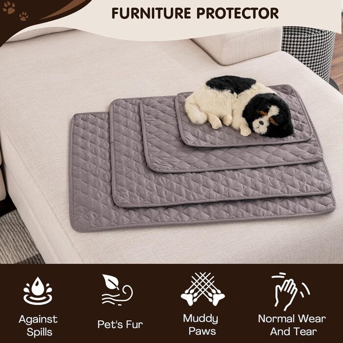 Водонепроникний килимок для собак PETCUTE 75x180 см (170x210 см), рожевий, захист дивану, антиковзаюча підстилка для собак