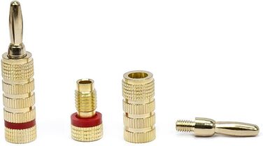 Бананові роз'єми Monoprice з гвинтовим затискачем, закриті (10 пар)