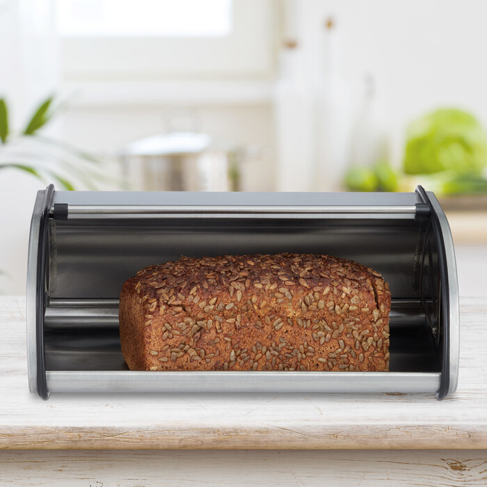Relaxdays Stainless Steel Bread Box