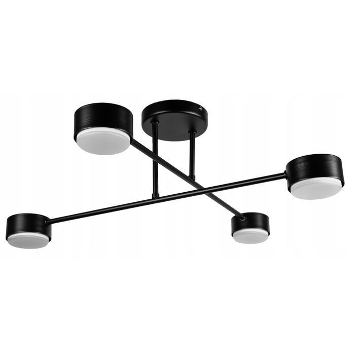 Підвісна люстра Glimex Black на 4 цоколі GX53