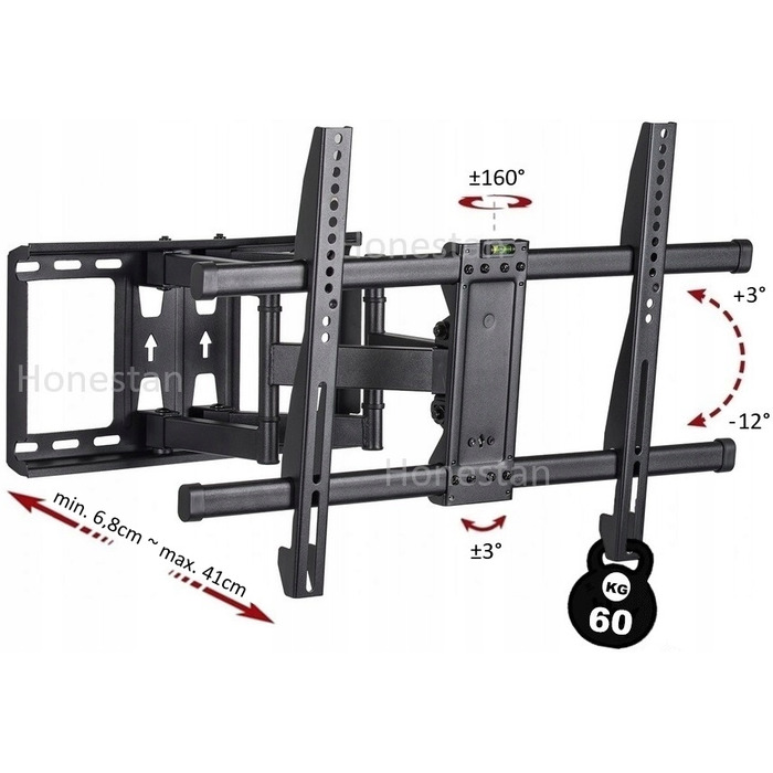 Поворотний настінний кронштейн з регулюванням для телевізора Sony KD-65XE9005