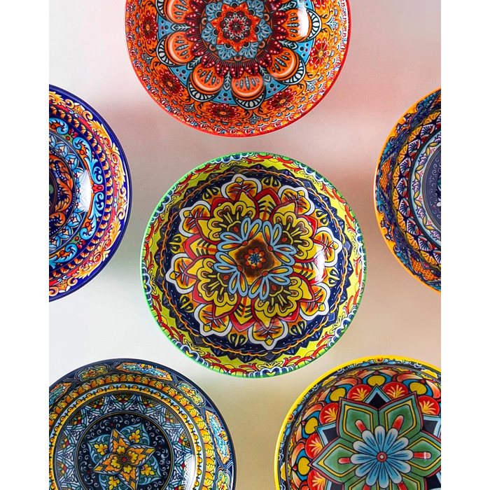 Набір супових тарілок Vancasso (6 шт) з порцеляни для супу, мюслі, рамену, десерту та пасти