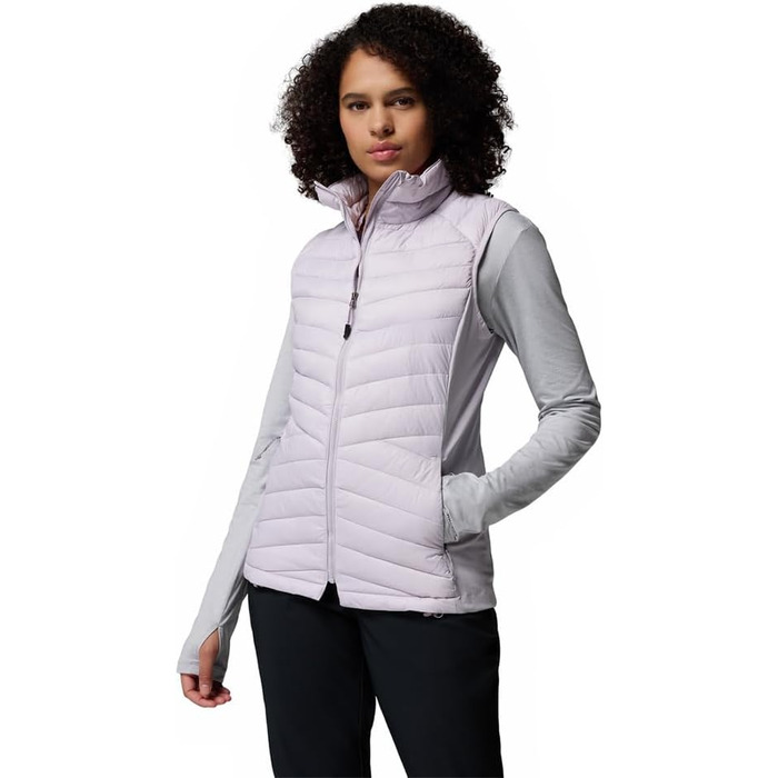Жіночий жилет Columbia Powder Pass 3 Hybrid з пуховим наповнювачем, Bodywarmer (XL, Перламуровий лавандовий)