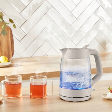 Електричний чайник Tefal KO2G0BE0, 2000 Вт, 1,7 л, прозорий