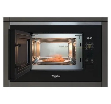 Вбудована мікрохвильова піч Whirlpool WMF200G з грилем, 800 Вт, чорна