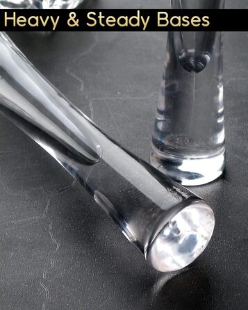 Набір з 2 склянок для шампанського 145 мл, склянки з кришталю, для шампанського, просекко, лікеру, ручної роботи, прозорі