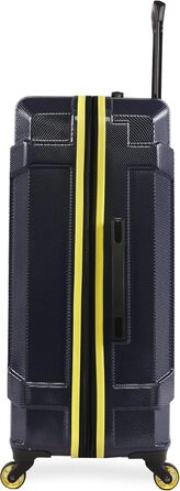 Валіза-тележка Nautica Maker Hardside, Navy/Gelb, розмір Carry-On 21 дюймів та Checked-Large 29 дюймів