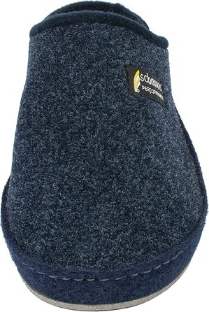 Чоловічі фетрові домашні тапочки Schawos 6030 з устілкою, жорсткою підошвою, неслизькі (46 EU, темно-синій)