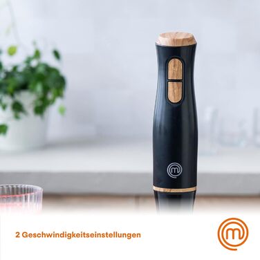 Стабілізатор MasterChef з нержавіючої сталі 3 в 1: блендер, міксер, пінозбивач. 400W, 2 швидкості, миється в посудомийній машині