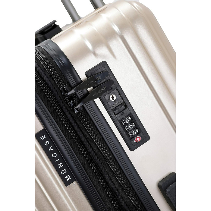 Чемодан на 4 колесах з TSA-замком та телескопічною ручкою, жорсткий корпус (Champagne, Mittler)