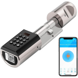 Електронний циліндр WELOCK PBL41 для дверей з Bluetooth, кодовий замок IP65, для дверей 50-100 мм