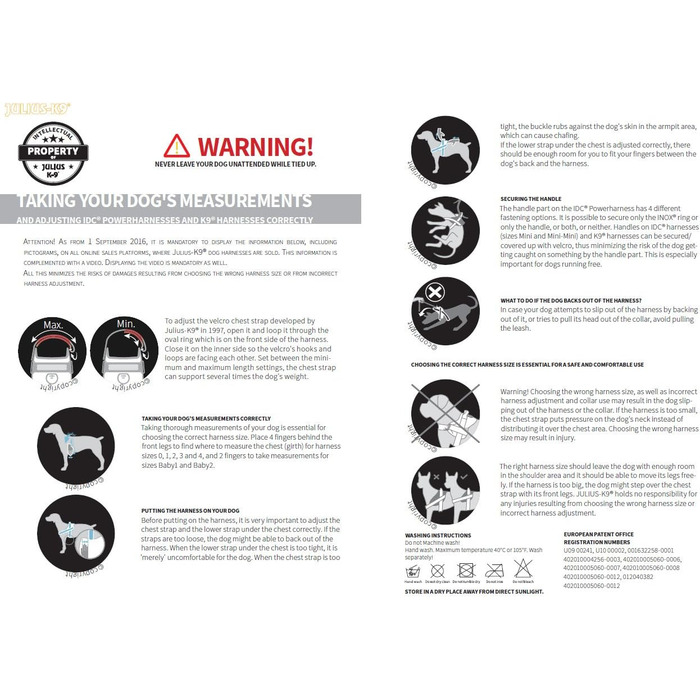 Шлейка Julius-K9 IDC® Color & Gray® XL (рожево-сіра) - 1 шт.