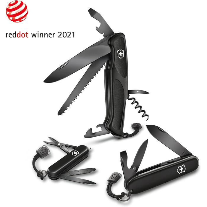 Мультитул Victorinox Spartan Onyx Black: Швейцарський ніж з 13 функціями, клинок, коркшик, відкривачка для консервів