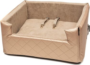 Автокрісло для собак та котів | Чорний велюр | Розміри M (47x40 см)