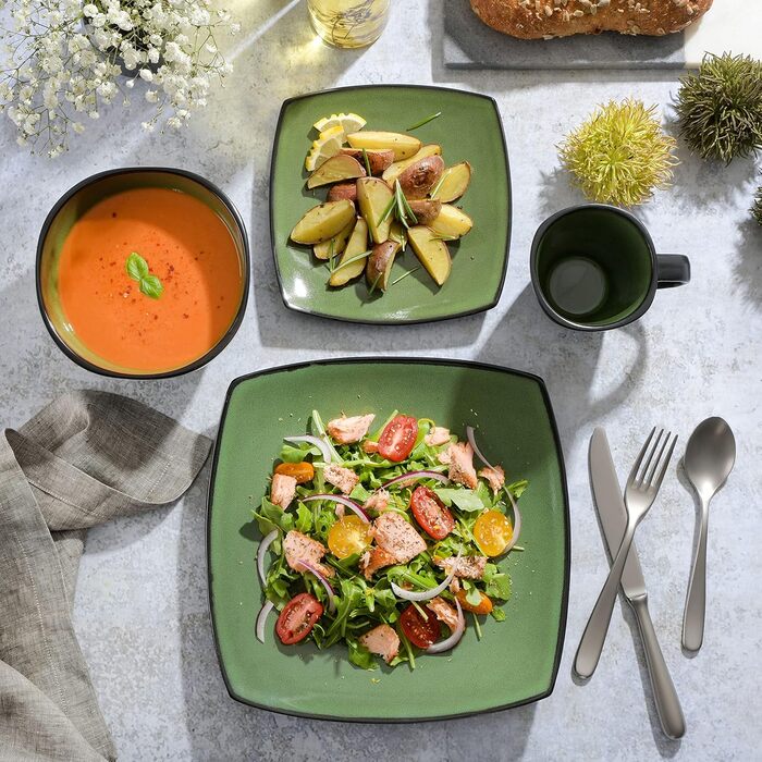 Набір посуду Gibson Soho Square, зелений, 99811.16R