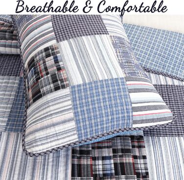 Комплект постільної білизни Cozy Line Home Fashions Moorea Wende, 3-частини (Деним, Twin)