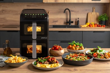 Аерофритюрниця вертикальна FR300 2700W, дві кошики, 10л