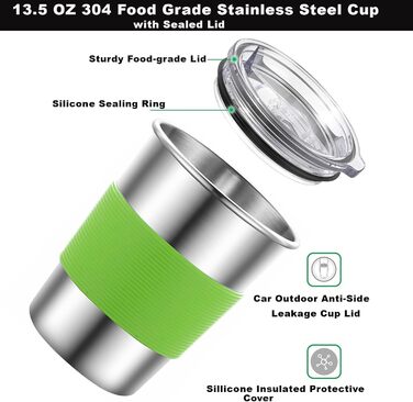 Набір для кемпінгу з нержавіючої сталі: посуд, столові прилади на 4 особи, у сітчастій сумці