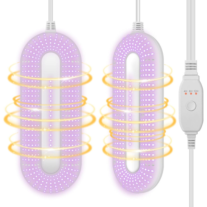 Електричний сушильник для взуття NZQXJXZ з таймером, швидкий сушильник для рукавичок та черевиків, видаляє запахи та антибактеріальний (EU-штекер)