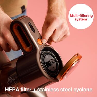 Електричний акумуляторний повітродув Solac Turbobat Digital Flex AE2515, 29.6V, 200W, металевий корпус, колір: мідний