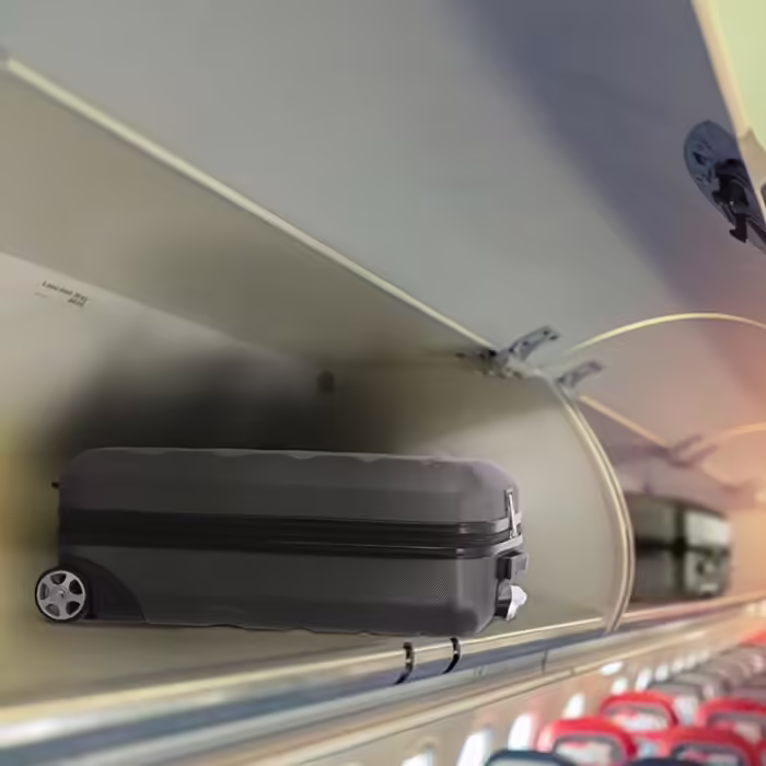 Aerolite 55x40x20cm Lufthansa, Eurowings, TUI, SunExpress, Condor, Ryanair Priority 2-wheel hard-shell carry-on luggage, hand luggage, hand luggage suitcase, cabin trolley, trolley suitcase 55x40x20 Grey