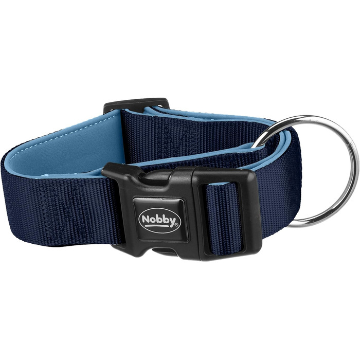 Нашийник для собак Nobby Classic Preno EXTRA, блакитний, L (40-55 см), ширина 38/40 мм
