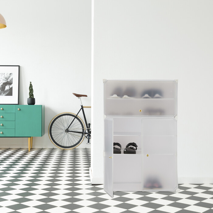 Relaxdays Shoe Cabinet Plastic