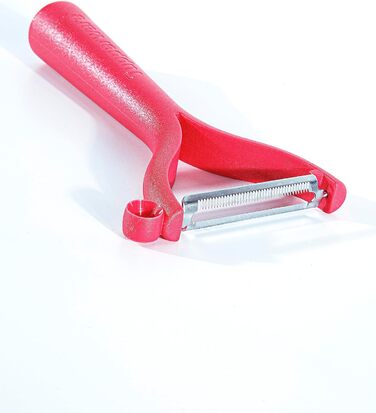 TUPPERWARE Universal Peeler (2) Red D119 Flat Grind Wavy Grind