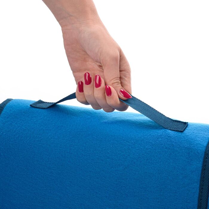 Плед для пікніка Meteor XXL водонепроникний, 150x190 см, синій - термоізольована килимок для кемпінгу, пляжу, саду