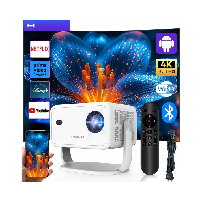 Smart-проектор Magcubic L018 LED 4K/1080p з Android TV, WiFi та Bluetooth-динаміком